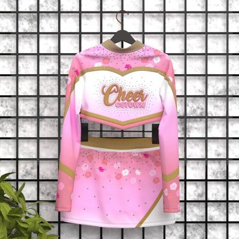 make your own discount cheerleading uniform pink 5