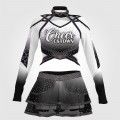 make your own cheap cheer dance costume black