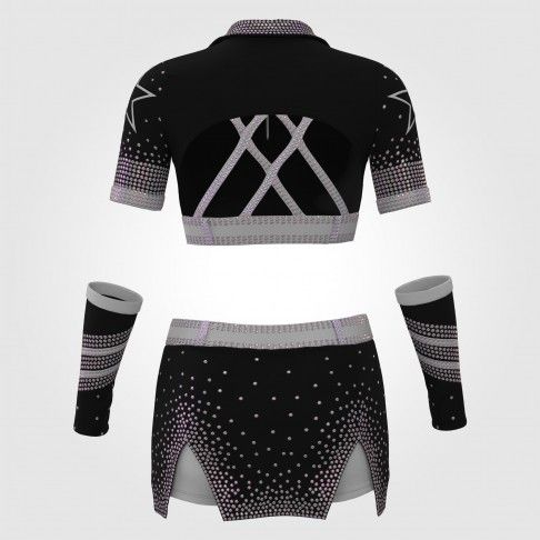 simple hot cheer costume black 1