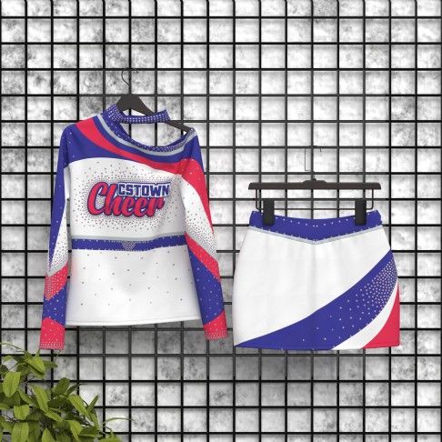 cheap red white and blue cheerleading outfits for 8 year olds blue 5