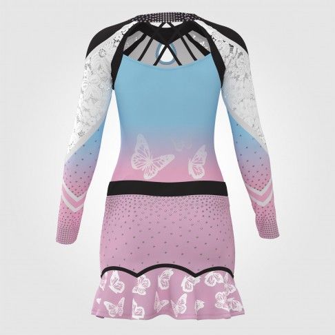 pink and blue all star cheerleading costume pink 1