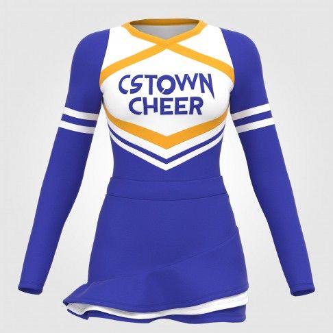 custom cheer practice outfit blue 0