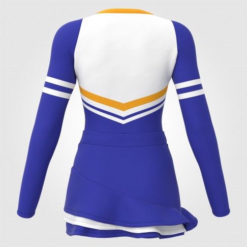 custom cheer practice outfit blue 1