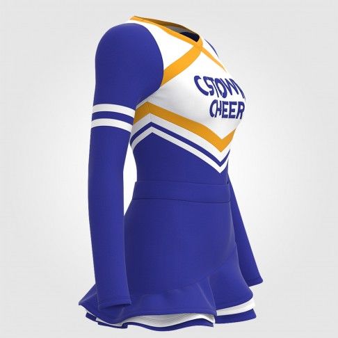 custom cheer practice outfit blue 3