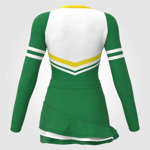 custom cheer practice outfit green 1