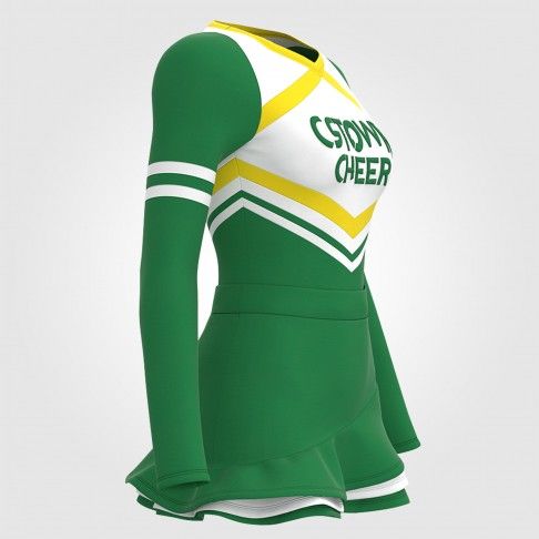 custom cheer practice outfit green 3