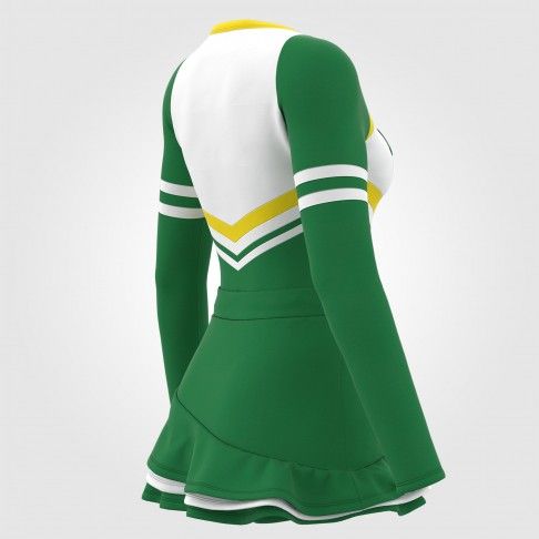 custom cheer practice outfit green 4