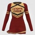 custom cheer practice outfit red