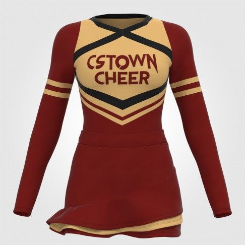 custom cheer practice outfit red 0