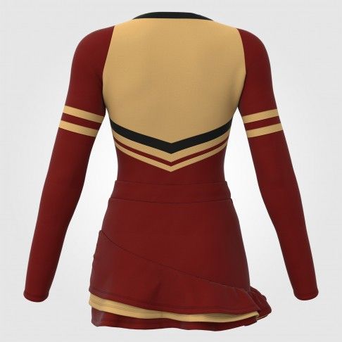 custom cheer practice outfit red 1