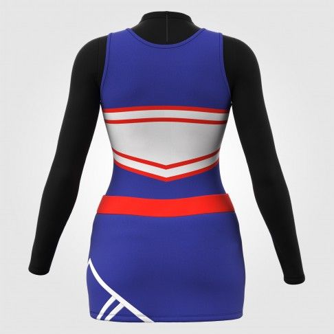 custom cheer practice wear blue 1