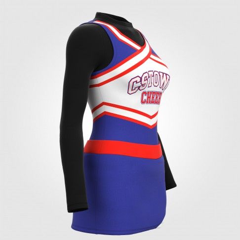 custom cheer practice wear blue 3