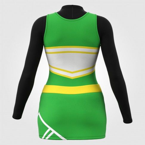 custom cheer practice wear green 1