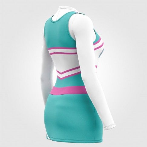 custom cheer practice wear sea green 4