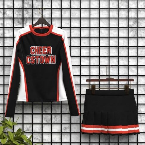 custom cheer practice wear black 5