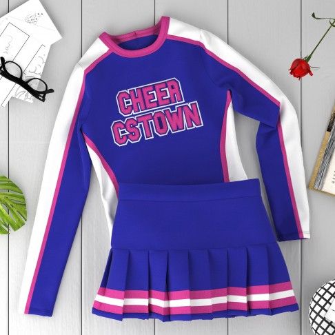 custom cheer practice wear purple 6