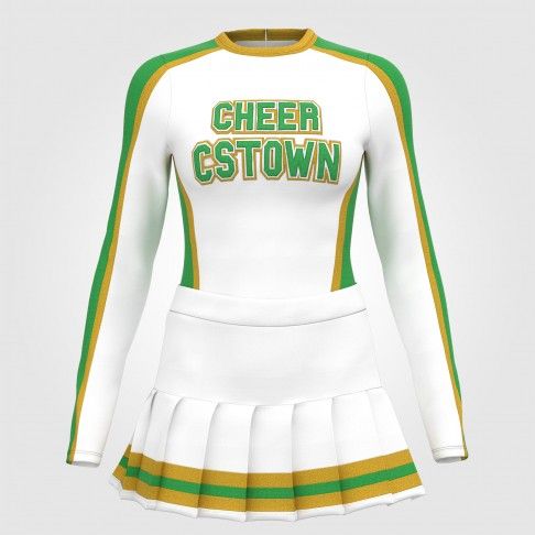 custom cheer practice wear white 0