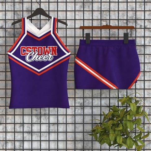 youth custom maroon cheer uniforms blue 5