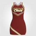 youth custom maroon cheer uniforms red