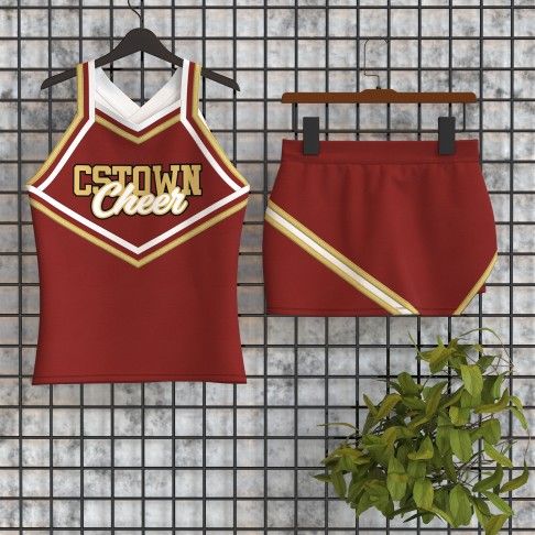 youth custom maroon cheer uniforms red 5