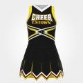 affordable red and yellow cheerleading sideline black