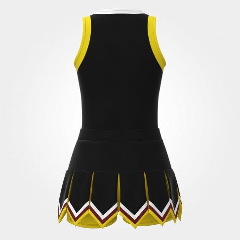 affordable red and yellow cheerleading sideline black 1