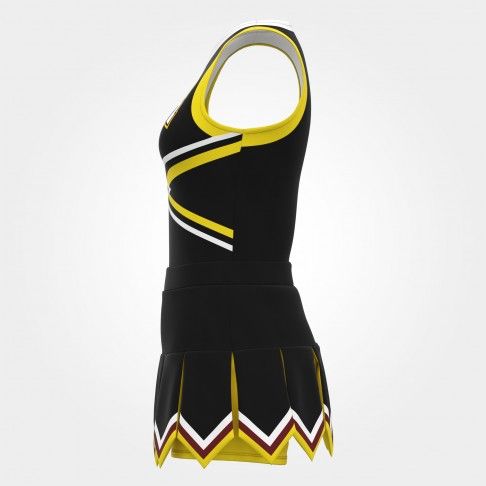 affordable red and yellow cheerleading sideline black 2