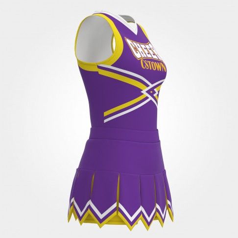 affordable red and yellow cheerleading sideline purple 3