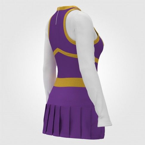 youth blue cheerleading costume  purple 4