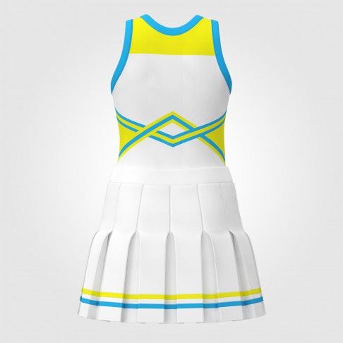  2 piece white sideline  cheer uniforms white 1