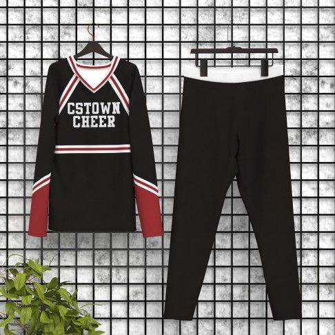 male cheerleader outfit black 5