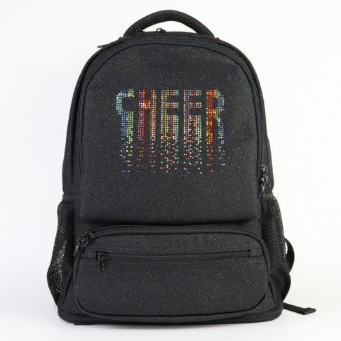 cheap personalized glitter cheer bags black 0