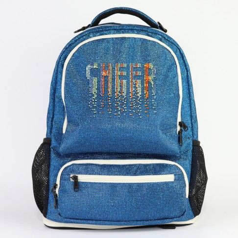 cheap personalized glitter cheer bags blue 0