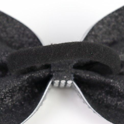 competition rhinestone cheer bows black 4