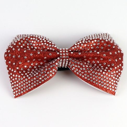 competition rhinestone cheer bows red 0