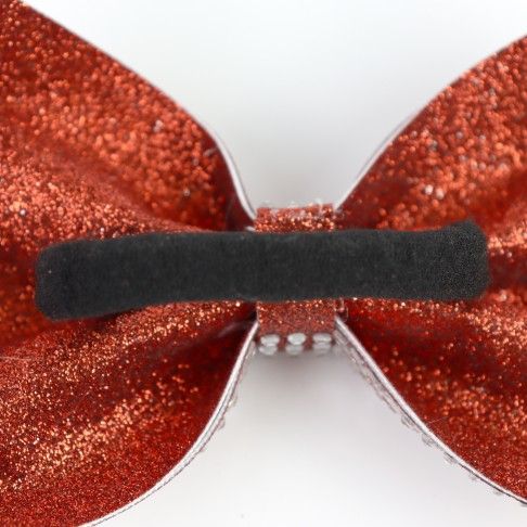competition rhinestone cheer bows red 4