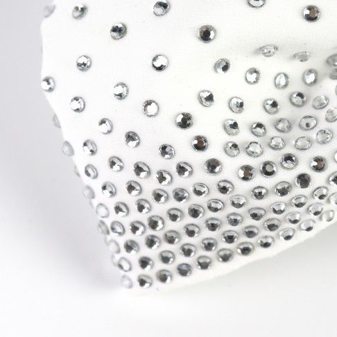 competition rhinestone cheer bows white 3
