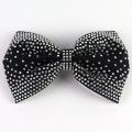 competition rhinestone cheer bows lycra black