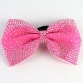 competition rhinestone cheer bows lycra pink