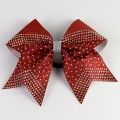 bulk sparkling cheer bows lycra red