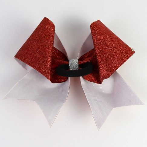 bulk sparkling cheer bows red 1