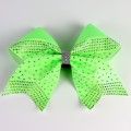 bulk sparkling cheer bows green