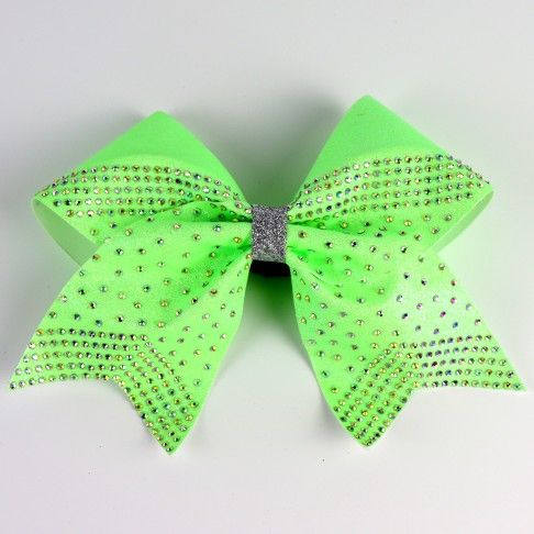 bulk sparkling cheer bows green 0