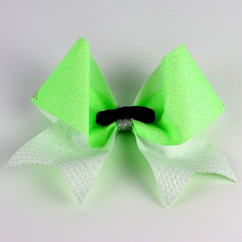 bulk sparkling cheer bows green 1