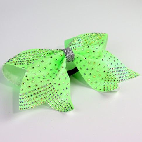 bulk sparkling cheer bows green 2