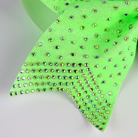 bulk sparkling cheer bows green 3