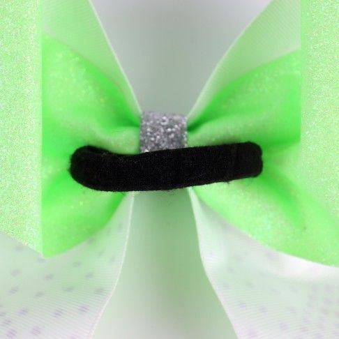 bulk sparkling cheer bows green 4