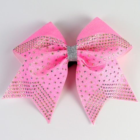 bulk sparkling cheer bows pink 0