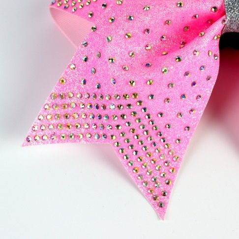 bulk sparkling cheer bows pink 3