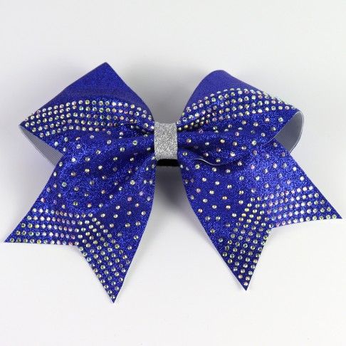 bulk sparkling cheer bows blue 0